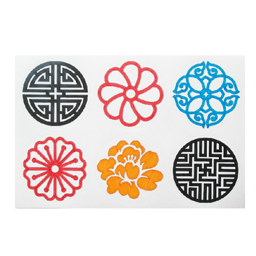 [피오피스토리] 전통문양스티커(5매)