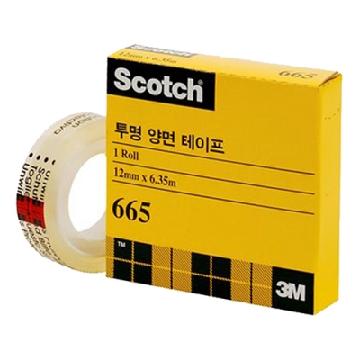 [3M] 투명양면테이프 136리필 665R (12mm*6.35m)