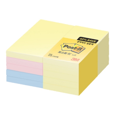 [3M] 포스트잇 656-10A (51mm*76mm,1000매)