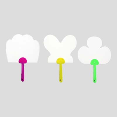 [지은아트] 사물모양부채 (종이,PP)