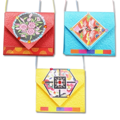 [안녕미술아] 전통 한복 지갑목걸이(5인용)