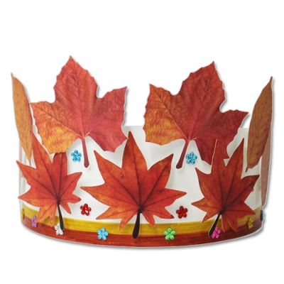 [안녕미술아] 가을 단풍잎왕관(5인용)