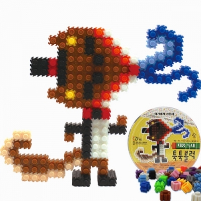 [이지피아]이지 툭툭블럭 아기돼지삼형제-태풍늑대