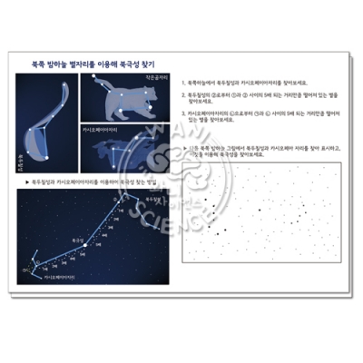 [와니사이언스] 북쪽 밤하늘 별자리를 이용해 북극성찾기(10명1세트) WN-5190