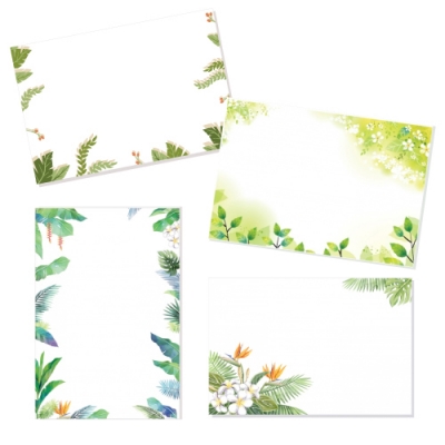 [피오피스토리]캘리그림엽서-잎 (4종 택1)