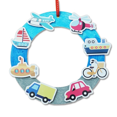 [안녕미술아] 타요타요 교통수단 리스(5인용