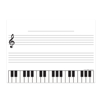 [마그피아] 고무자석 화이트 오선지보드 (W600XL400)