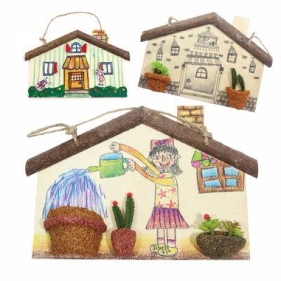 [이지피아] 통나무집 액자 만들기