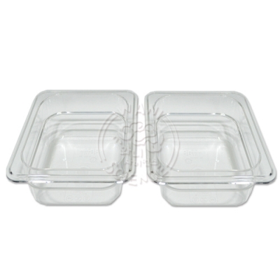 [와니사이언스] 열에 강한 사각 플라스틱그릇(2개1조) WN-5326