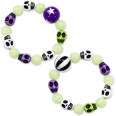 [오케이아트]할로윈 해골 야광팔찌_20인용