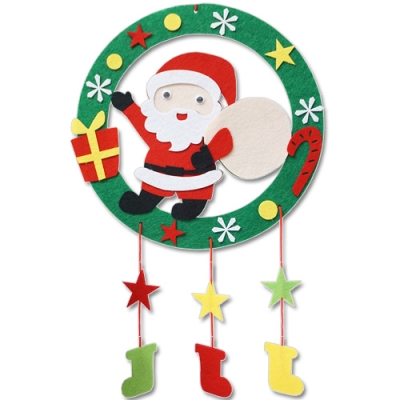 [안녕미술아] 크리스마스 DIY 펠트리스(4인용)