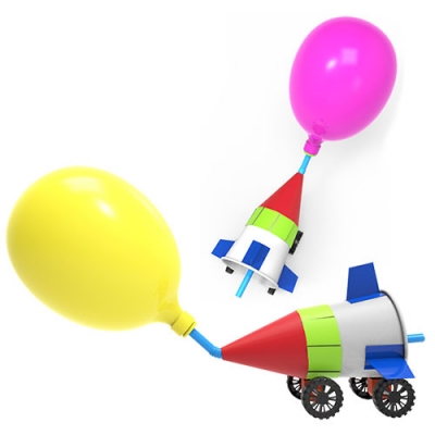 [자람사이언스] 종이컵 풍선 로켓자동차 (1인용/5인용)