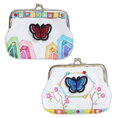 [안녕미술아] 전통 나비 동전지갑(4인용)