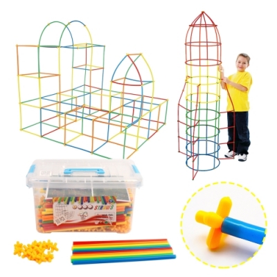 빨대블록 500pcs (커넥터+빨대 세트)