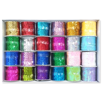 [오케이아트] 스팽글줄 24색세트