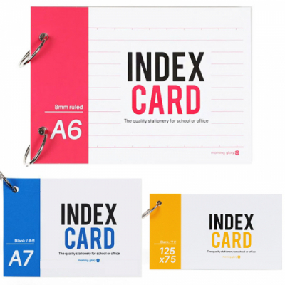 [모닝글로리] A6 A7 단어장 메모장 정보카드(3종 택1)