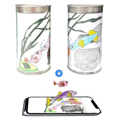 [에코플레이] AR 증강현실 컬러링 강물사랑 저금통