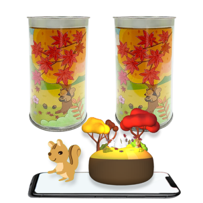 [에코플레이] AR 증강현실 컬러링 가을숲 저금통