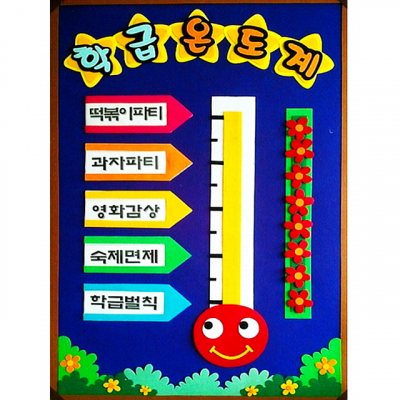 [지니스쿨] 펠트  학급온도계 580