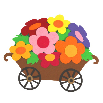 [지니스쿨] 펠트  꽃수레