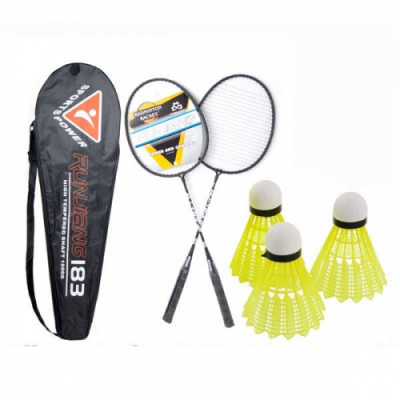 [빨간오리] 보급형 배드민턴 라켓(셔틀콕 3개 포함)