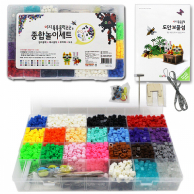 [이지피아] 이지툭툭블럭 22종 종합놀이세트_도안북 선택 가능