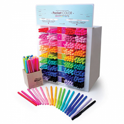 [모닝글로리] 파스텔 포켓칼라펜 하이라이터 양면 형광펜 18색 택1