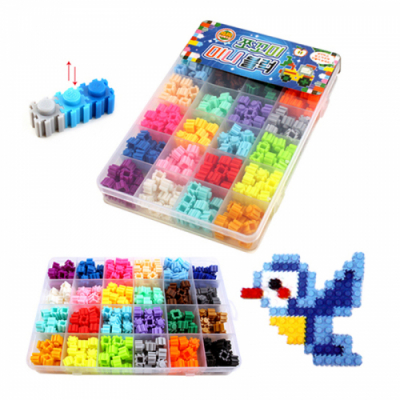 [빨간오리] 9mm 폼폼 미니블럭 (24가지 색상 370pcs 도안포함)