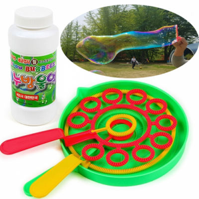 [빨간오리] 국산 월성 트리플 초대형 큰 왕 비눗방울(비눗방울채 2개)