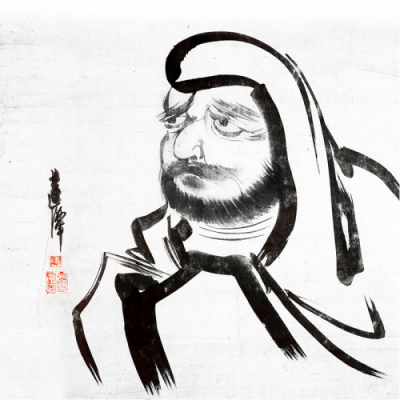 [빨간오리] 달마도 캔버스 그림 액자