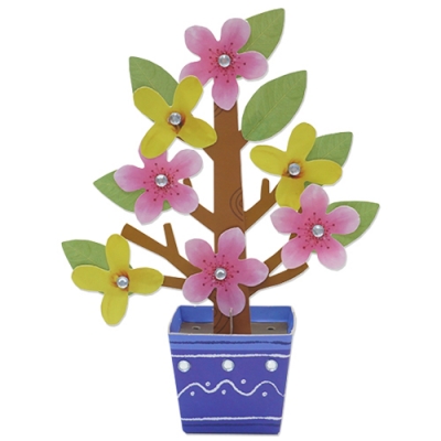 [안녕미술아] 개나리 진달래 화분 방향제(4인용)