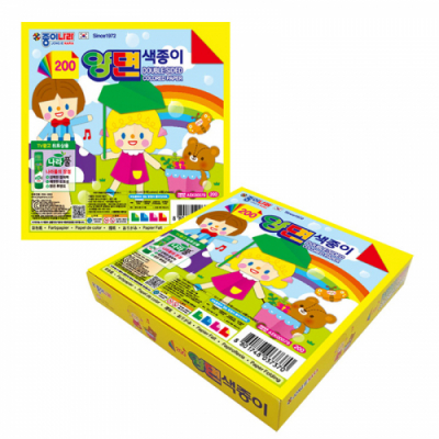 [종이나라] 양면색종이 (8색4매/50개입 택1)