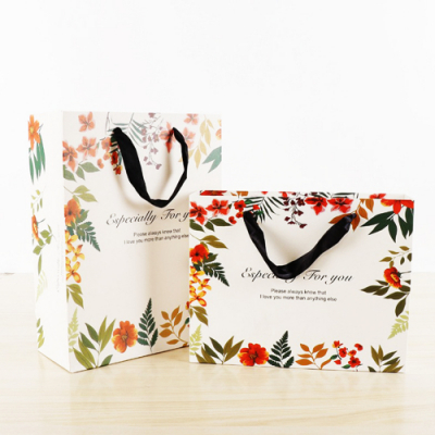 [나성유통] 보테니컬아트 종이가방 대형 종이쇼핑백 고급 선물용