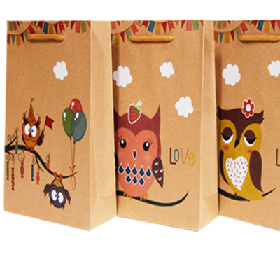 [나성유통] 크라프트 부엉이 종이가방 선물용 종이쇼핑백