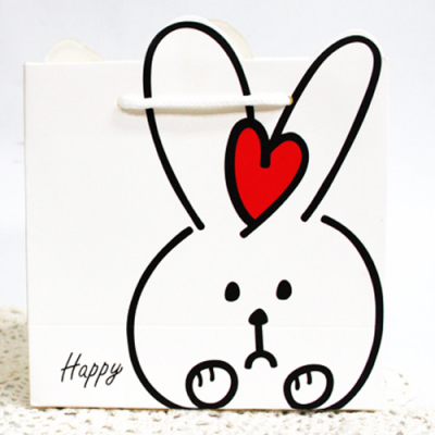 [나성유통] 입체흰토끼 종이가방 귀여운 선물용 종이쇼핑백