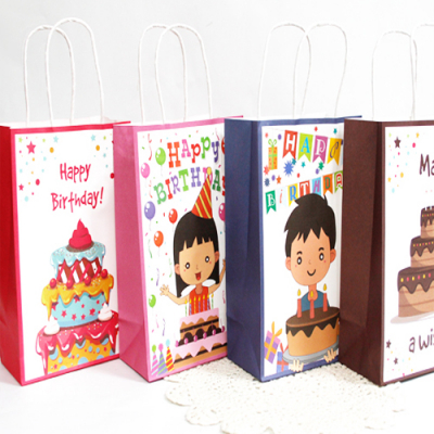 [나성유통] 생일축하 종이가방 귀여운 선물용 쇼핑백