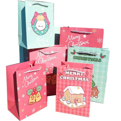 [나성유통] 성탄절 선물주세요 종이가방 크리스마스 종이쇼핑백