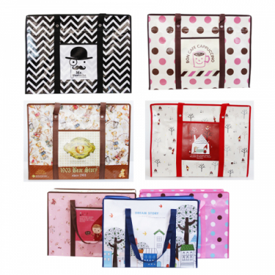 [나성유통] 지퍼타포린백 대형 장바구니 리유저블백 부직포가방