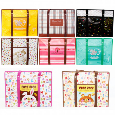 [나성유통] 지퍼타포린백 중 부직포가방 대형 휴대용 장바구니