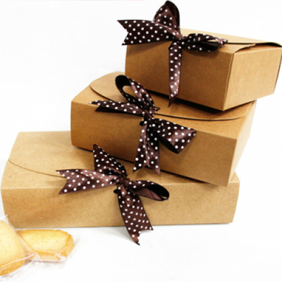 [나성유통] 브라운리본 크라프트 선물상자 답례품포장박스