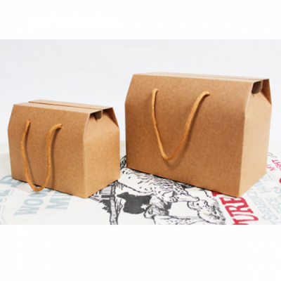 [나성유통] 끈손잡이 크라프트 선물상자 포장상자 쿠키박스