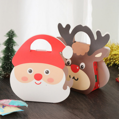 [나성유통] 입체산타와루돌프 크리스마스 선물박스 포장상자