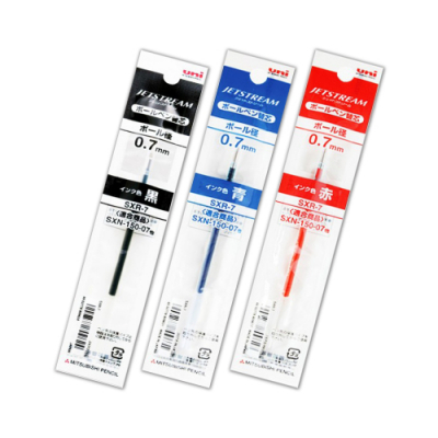 [유니] 제트스트림 단색 볼펜 리필심 0.7mm SXR-07