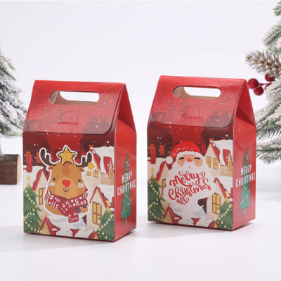 [나성유통] 크리스마스선물포장 따뜻 포장박스 손잡이포장상자