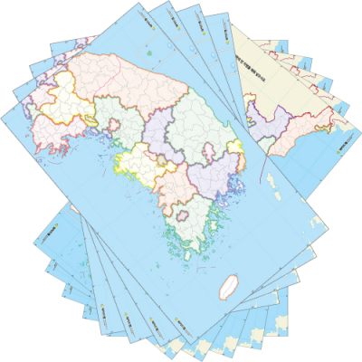 우리나라 백지도 퀴즈 20장