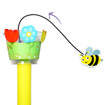 [안녕미술아] 꽃으로 쏘옥! 꿀벌놀이(4인용)