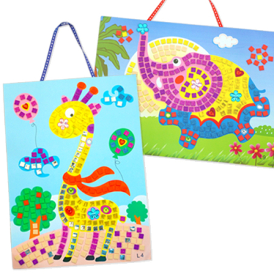 [안녕미술아] 코끼리랑 기린 모자이크아트(4인용)