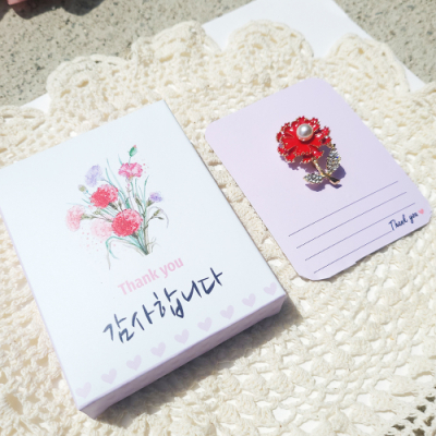 [나성] 카네이션브로치 어버이날 코사지 뱃지