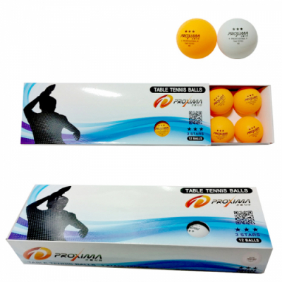 [프록시마] 아마추어 경기용 연습용 3성 탁구공 12개입