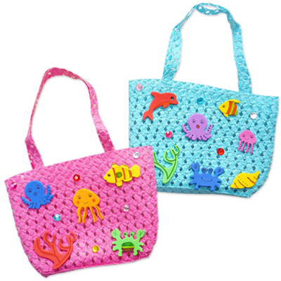 [안녕미술아] 여름바다 밀짚가방(4인용)